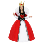 COSTUME REGINA DI CUORE 6/7 ANNI COD.1564