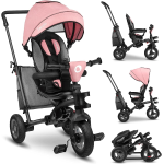 LIONELO 656902 TRICICLO 2IN1 TRIS PLUS CANDY ROSE GREY - 9 MESI +