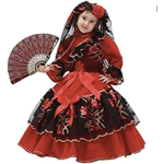 COSTUME SPAGNOLA IN VELLUTO 3/4 ANNI COD.0007