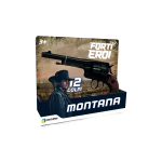 GIOCHERIA GGI200111 FORTI EROI  Pistola Western Nera Montana 12 Colpi - 3 ANNI +