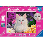 RAVENSBURGER 13358 PUZZLE 100 PEZZI GATTO BRILLANTE - 6 ANNI +