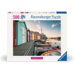 RAVENSBURGER 12000847  PUZZLE 500 PEZZI Case Galleggianti a Smogen Svezia