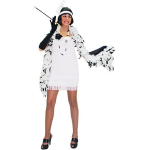 COSTUME CHARLESTON WHITE ADULTO TAGLIA M COD.4100