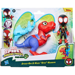 HASBRO G0124 SPIDEY DINO-WEBS, Set con Action Figure Spider-Man di Spidey-Rex e Miles Spin Morales