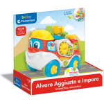 CLEMENTONI 17990 ALVARO, AGGIUSTO E IMPARO - Camion Bambini e Attrezzi, Gioco Bambini 10 Mesi