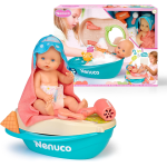 FAMOSA NFNA00000 NENUCO Bagnetto Con le Bolle, Bambola 35 cm con Corpo Rigido e Capelli Magiciper bambine/i dai 3 ANNI+