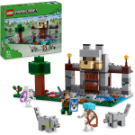 LEGO 21261 MINECRAFT Il Castello del Lupo Giocattolo da Costruire con il Personaggio del Domatore, 2 Animali e 2 Scheletri con Armi