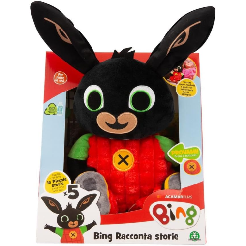 GIOCHI PREZIOSI BNG67000 BING RACCONTA STORIE, Morbido Tessuto, Racconta 5 Differenti Storie