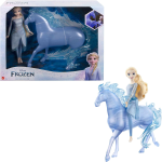 MATTEL HLW58 FROZEN ELSA BAMBOLA E NORK, creatura acquatica a forma di cavallo, ispirati al film Disney Frozen - 3 ANNI +