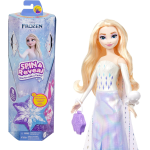 MATTEL HTG25 FROZEN ELSA SPIN & REVEAL, set con bambola e 11 sorprese da scoprire, 5 accessori e 5 adesivi - 3 ANNI+