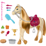 MATTEL HXJ42 CAVALLO BARBIE, Tornado, cavallo interattivo con luci, musica e accessori, balla e nitrisce - 3 ANNI+