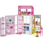 MATTEL HCD47 BARBIE LOFT, Playset a 2 Piani con 4 Aree Gioco, Cucciolo e Accessori, Bambola Non Inclusa