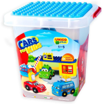 UNICO PLUS 8590-0CAR SECCHIELLO CARS, Secchio con Costruzioni, GIOCO EDUCATIVO - 18 MESI +