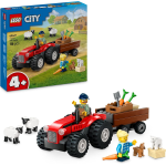 LEGO 60461 CITY TRATTORE AGRICOLO ROSSO, con Rimorchio e Pecore - 4 ANNI+