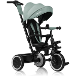 IONELO 707817 TRICICLO BERRY VERDE Nero 2 in 1 Triciclo, passeggino fino a 25kg, ruote in poliuretano grandi, sedile girevole a 360°  -9 MESI -5 ANNI