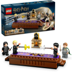 LEGO 76441 HARRY POTTER CASTELLO DI HOGWARTS, Club dei Duellanti, 4 Minifigure di Draco Malfoy, Gilderoy Lockhart e Severus Piton da Collezione