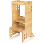 LIONELO 723138 CASSETTIERA, Torre Montessori per bambini 3in1 da 1 Anno Fino a 30kg - Aiutante cucina, Libreria Scaffale e torre di apprendimento