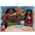 JAKKS PACIFIC 237554 Disney Moana 2 Moana & Maui 6-Inch Petite Doll Gift Set Doll Playset for Girls