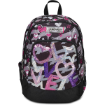 ZAINO SEVEN ADVANCED DRAFT HEART, Nero Fucsia, Doppio Scomparto Con Tasca Porta PC o Tablet, Porta Borraccia e Organizer