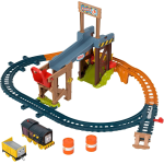 MATTEL JBW20 THOMAS PISTA CANTIERE DI DIESEL, set a tema cantiere con pista e 2 veicoli motorizzati - 3ANNI+