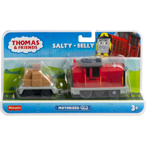 FISHER PRICE HMC21 THOMAS E FRIENDS, SALTY - SELLY Locomotiva Motorizzata, PROTAGONISTI AMICI - 3 ANNI+