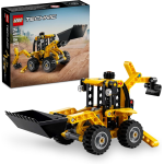 LEGO 42121 TECHNIC Scavatrice a Cucchiaia Rovescia con Escavatore Posteriore, Pala e Stabilizzatori