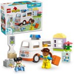 LEGO 10447 DUPLO Ambulanza e Autista con Autista del Veicolo e Paziente