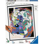 RAVENSBURGER 23649 CREART Klimt: La vergine, Kit per Dipingere con i Numeri, Contiene Tavola Prestampata 30 x 40 cm