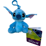 SIMBA 6315870053009 DISNEY PELUCHE STICH CM.10 PORTACHIAVI a clip, materiale morbido e piacevole