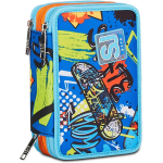 SEVEN 30C202417 ASTUCCIO SEVEN SJ GANG BOY TRIPLO ZIP, TrickyLed, Portapenne