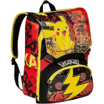 SEVEN 20G502400 ZAINO POKEMON PIKACHU,  Giallo Rosso - Zaino Doppio Scomparto Sdoppiabile 